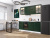 Кухонный гарнитур Дублин-03 195х60х214/Special Green фото в интернет-магазине BestWood