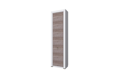 Шкаф 1D 60х36х217 Вудлайн кремовый/Дуб анкора фото в интернет-магазине BestWood