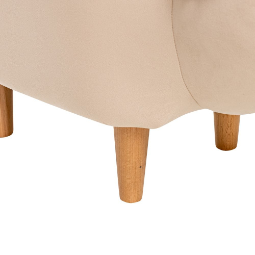 Пуф Олененок,Бежевый велюр,33х70х57см. фото в интернет-магазине BestWood