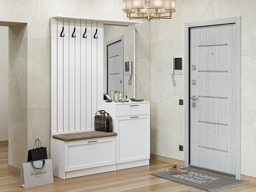 Стиль-02 140х38х209/White Silkwood фото в интернет-магазине BestWood
