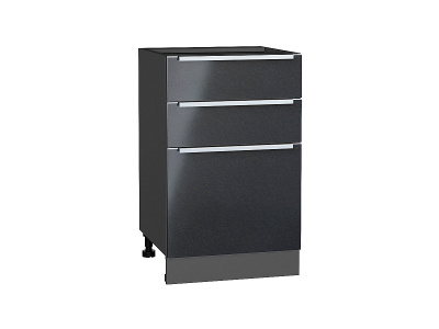 Кухонный гарнитур Фьюжн-01  230х60х234/Gallant/Anthracite фото в интернет-магазине BestWood