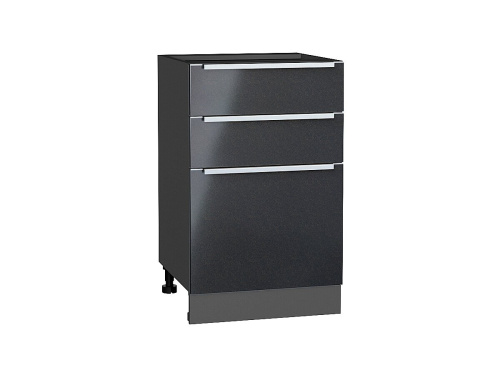 Кухонный гарнитур Фьюжн-01  230х60х234/Gallant/Anthracite фото в интернет-магазине BestWood