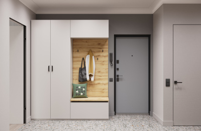 Шкаф 2D 90х40х230/Персидский жемчуг фото в интернет-магазине BestWood