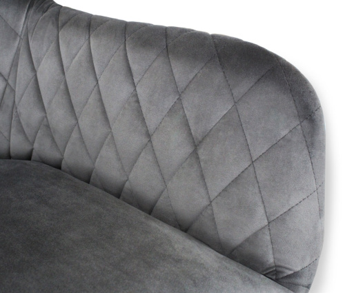 Стул полубарный 58х61х105,5/Угольно-Серый/Черный Муар фото в интернет-магазине BestWood