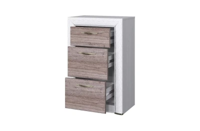 Прихожая К-2 Оливия 279х36,3х217 Вудлайн кремовый/Дуб анкора фото в интернет-магазине BestWood