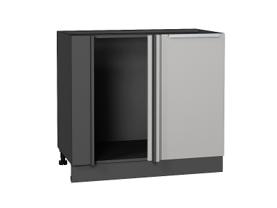 Кухонный гарнитур Фьюжн-04  220/180х60х234/Silky Light Grey фото в интернет-магазине BestWood