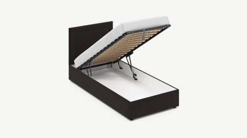 Кровать с ПМ 99х210х99/Коричневый фото в интернет-магазине BestWood