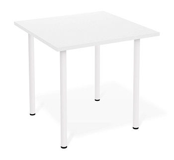 Стол универсальный Белый,белый снег,80х80х72,2см.