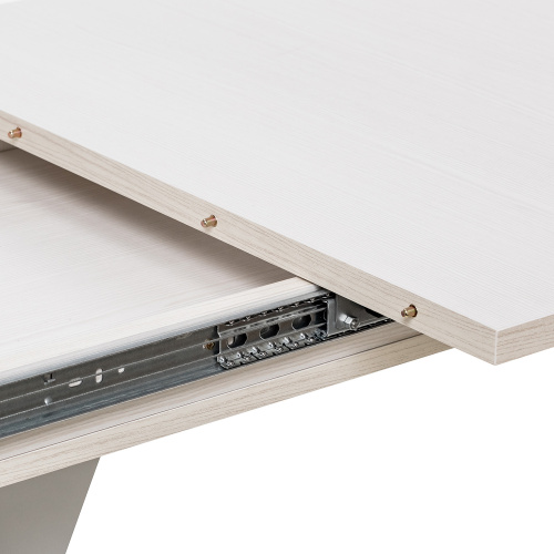 Стол раздвижной Гросс 120х75х75,5 Бодега белый/Серый фото в интернет-магазине BestWood