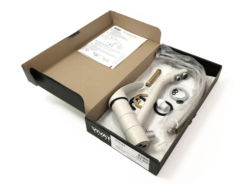 Смеситель для кухни 205/235 2Р /Матовый Бежевый фото в интернет-магазине BestWood