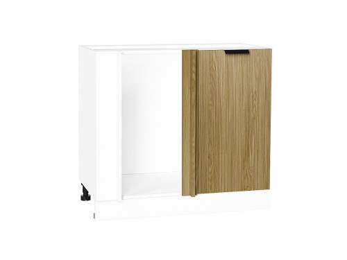 Кухонный гарнитур Евро Лайн-05  140/240х60х214/Белый/Дуб песочный фото в интернет-магазине BestWood