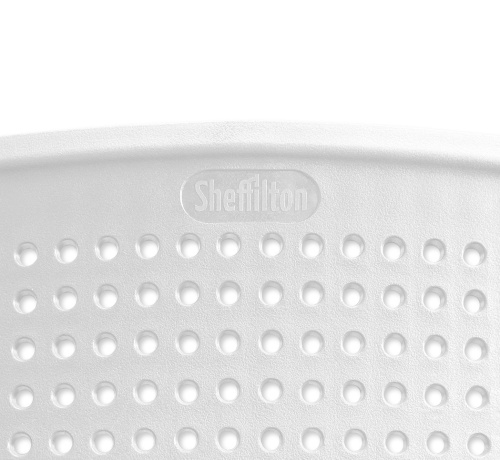 Обеденная группа 83х83х75 Белый/Хром Лак фото в интернет-магазине BestWood