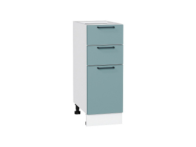 Кухонный гарнитур Флэт-01  260х60х214/Grey-green In 2S фото в интернет-магазине BestWood