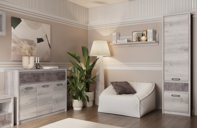 Шкаф 2D1S 56,2х40х210 /Каштан найроби/Оникс фото в интернет-магазине BestWood