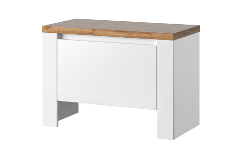 Тумба для обуви 1D 70х35,7х50 Белый/Дуб вотан фото в интернет-магазине BestWood