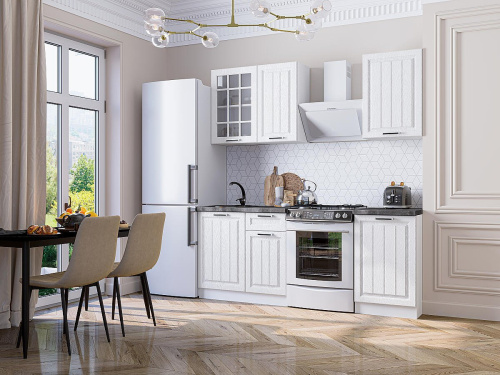 Кухонный гарнитур Прага-04  140х60х214/Белое дерево фото в интернет-магазине BestWood
