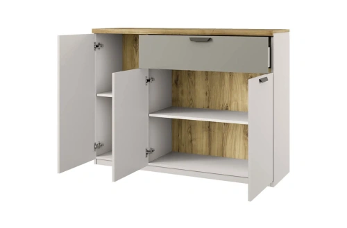 Гостиная К-2 Модерн 130х330х230 Персидский жемчуг/Дуб Наварра фото в интернет-магазине BestWood