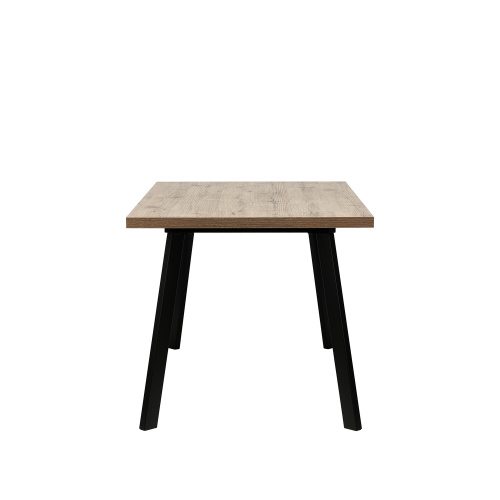 Стол раздвижной Ковен 140х85х75 Дуб велингтон/Черный фото в интернет-магазине BestWood