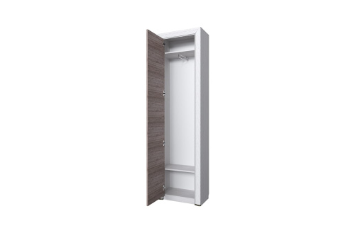 Шкаф 1DW 60х36х217 Вудлайн кремовый/Дуб анкора фото в интернет-магазине BestWood