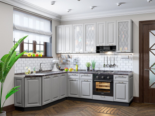 Кухонный гарнитур Ницца-03  189/240х60х234/Графит фото в интернет-магазине BestWood