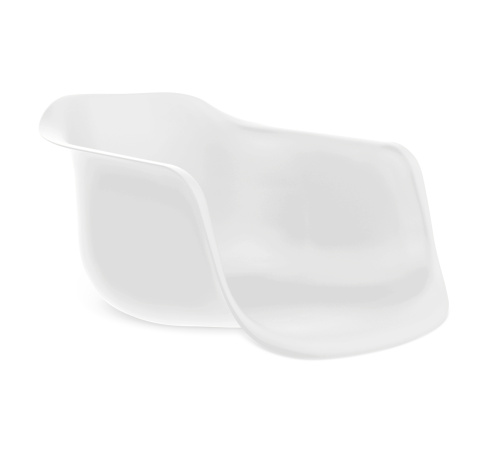 Стул полубарный 61,5х54,5х96,7/Белый/Прозрачный Лак/Черный Муар фото в интернет-магазине BestWood