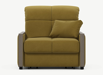 Кресло-кровать,Жёлтый Велюр