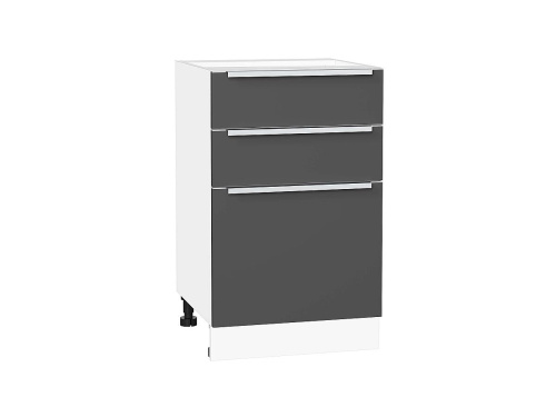 Кухонный гарнитур Фьюжн-06  200х60х234/Silky White/Stormy Silk фото в интернет-магазине BestWood