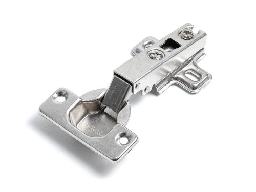 Петля Slide-on накладная без амортизатора D35 90° (с отв. планкой, угол откр. 105°) /Хром фото в интернет-магазине BestWood