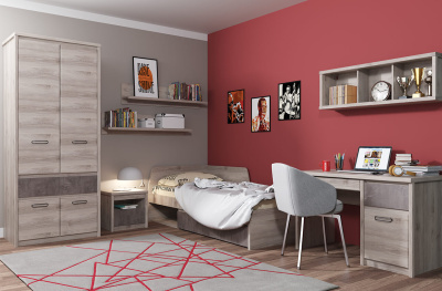 Шкаф 4DG1S 86,8х59х210 /Каштан найроби/Оникс фото в интернет-магазине BestWood