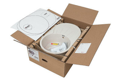 Мойка врезная 1Ч1К 73,5х46х19 /Серый фото в интернет-магазине BestWood