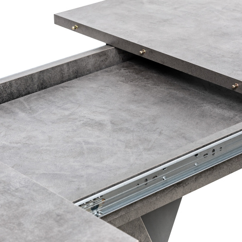 Стол раздвижной Гросс 120х75х75,5 Камень темный/Графит фото в интернет-магазине BestWood