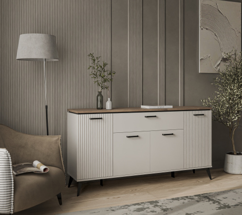 Тумба 4D1S 171х39,4х88,4 Персидский жемчуг/Амарок фото в интернет-магазине BestWood