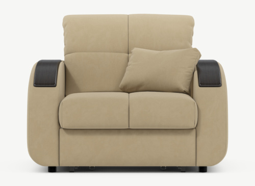 Кресло-кровать,Коричнево-бежевый Велюр фото в интернет-магазине BestWood