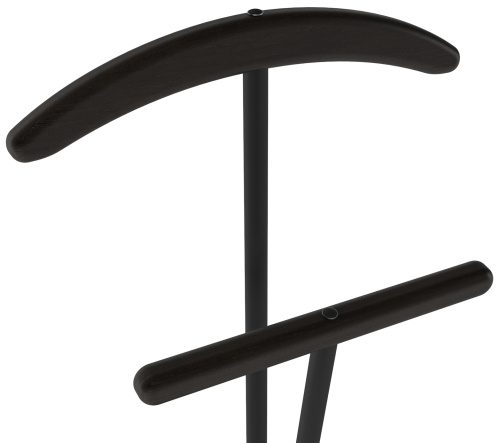 Вешалка костюмная 50х28х105/Венге/Черный фото в интернет-магазине BestWood