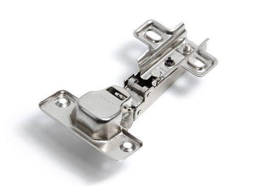 Петля Slide-on накладная без амортизатора D35 90° (с отв. планкой, угол откр. 105°) /Хром фото в интернет-магазине BestWood