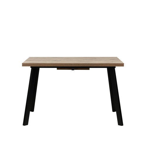 Стол раздвижной Ковен 120х80х75 Дуб велингтон/Черный фото в интернет-магазине BestWood