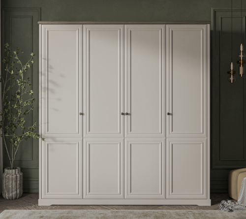 Шкаф 4DG 215,4х60,9х230,5 Персидский жемчуг/Каньон фото в интернет-магазине BestWood