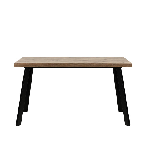 Стол раздвижной Ковен 140х85х75 Дуб велингтон/Черный фото в интернет-магазине BestWood