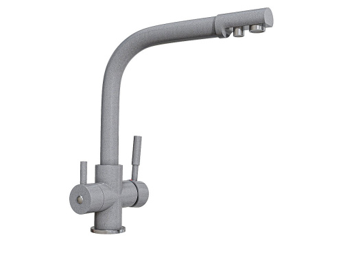 Смеситель для кухни 312/237 2Р /Серый фото в интернет-магазине BestWood