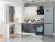 Кухонный гарнитур Сканди-05 White Softwood 120х60х214/White Softwood/Graphite Softwood фото в интернет-магазине BestWood