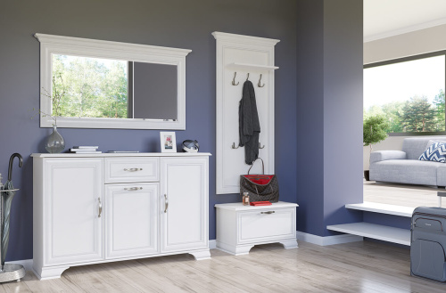 Тумба 3D1S 139х37х90,1/Вудлайн кремовый фото в интернет-магазине BestWood