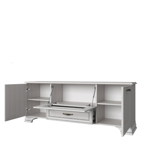 Тумба TV 1V2D1S 163,8х37х62,4/Вудлайн кремовый фото в интернет-магазине BestWood