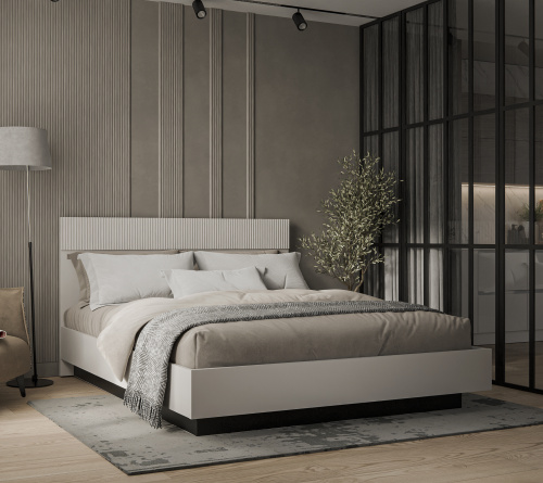 Кровать 180 с ПМ 185,4х206,4х110,7 Персидский жемчуг/Амарок фото в интернет-магазине BestWood