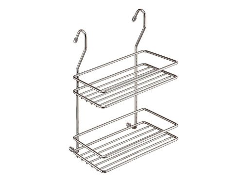 Полка 2-х ярусная малая /Хром фото в интернет-магазине BestWood