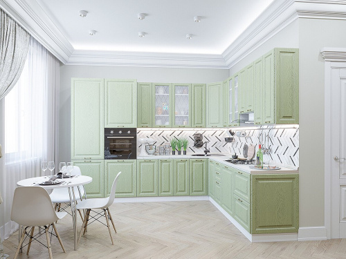 Кухонный гарнитур Ницца-04  320/270х60х234/Дуб оливковый фото в интернет-магазине BestWood