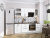 Кухонный гарнитур Сканди-02 White Silkwood 220х60х214/White Silkwood фото в интернет-магазине BestWood