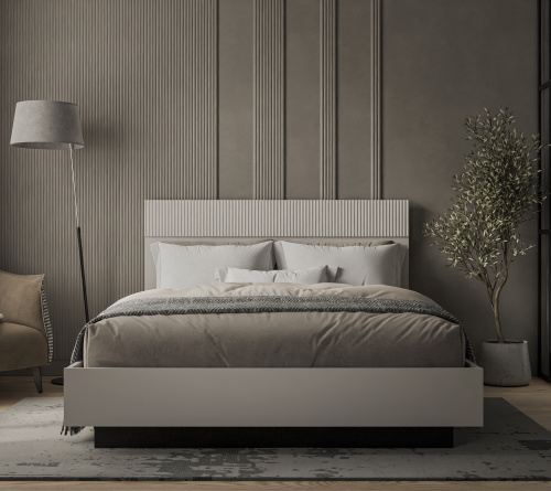 Кровать 160 с ПМ 165,4х206,4х110,7 Персидский жемчуг/Амарок фото в интернет-магазине BestWood