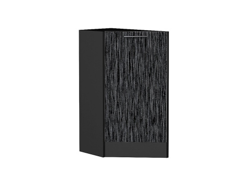 Кухонный гарнитур Валерия-М-04  130/200х60х214/Серый металлик дождь светлый/Черный металлик дождь фото в интернет-магазине BestWood