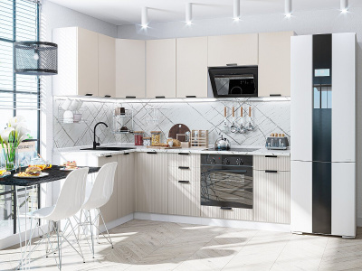 Кухонный гарнитур Евро Лайн-05  140/240х60х214/Агат фото в интернет-магазине BestWood