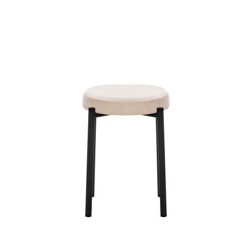 Табурет Авис 37х37х51 Чёрный/Молочный фото в интернет-магазине BestWood
